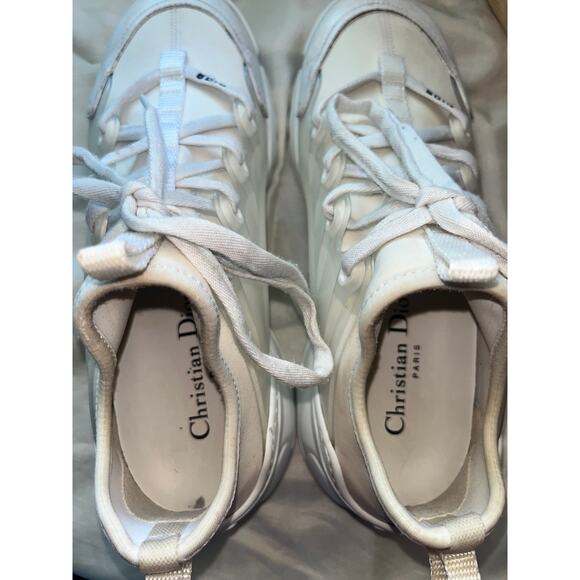 Dior D "All White" Connect Sneakers Size 37.5 - Picture 8 of 14